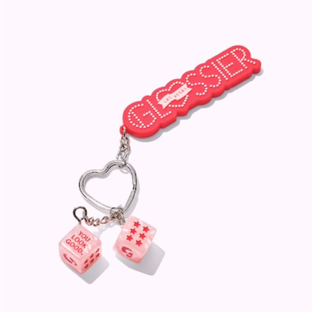 Glossier Vegas Keychain 🎲♥️